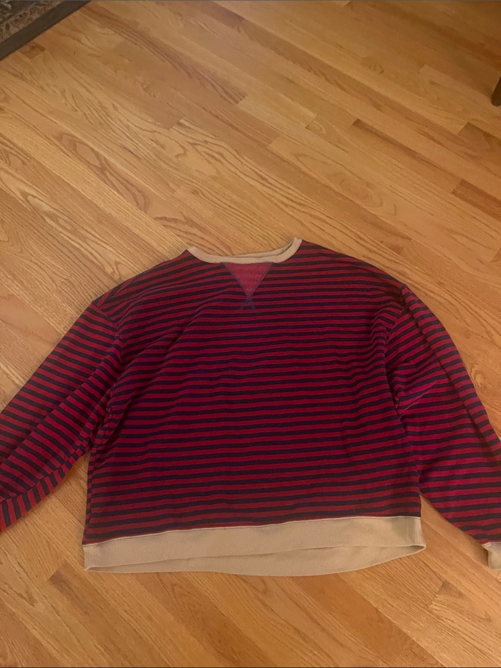 We the free Striped Red and Navy womans Sweater